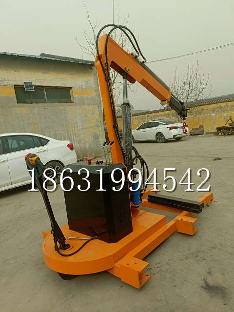 多伦县自卸车厢随车吊 自制轮式四不像起重机 四驱平板吊 5吨 贵盛